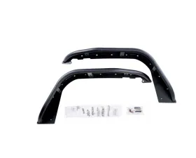 Combat Off Road Black Aluminum Fenders Front Pair Jeep Gladiator 2020-2023